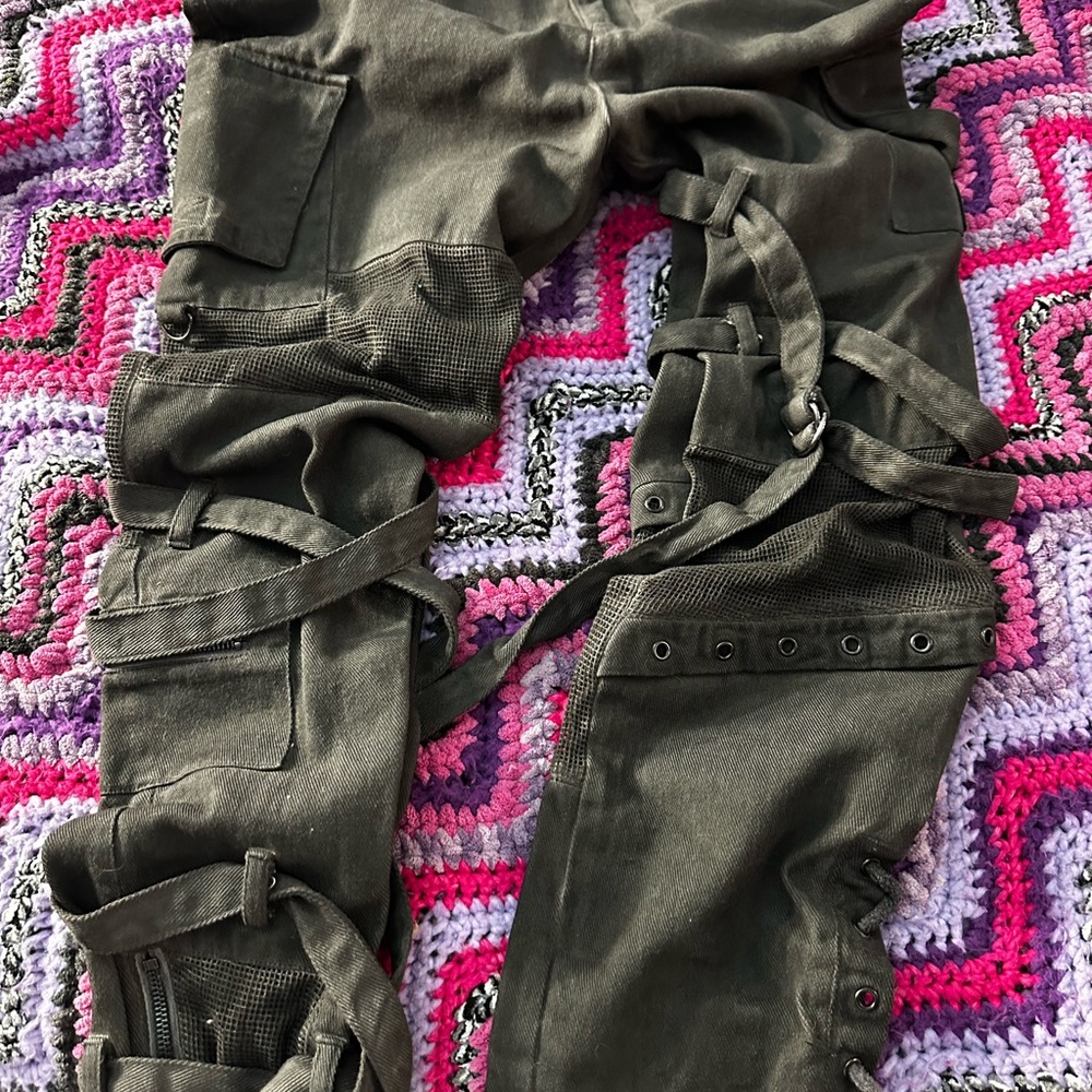 Men's Skinny Jeans in Olive Green